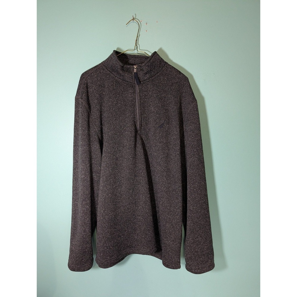 Nautica mens quarter zip fleece sweatshirt size Xl
